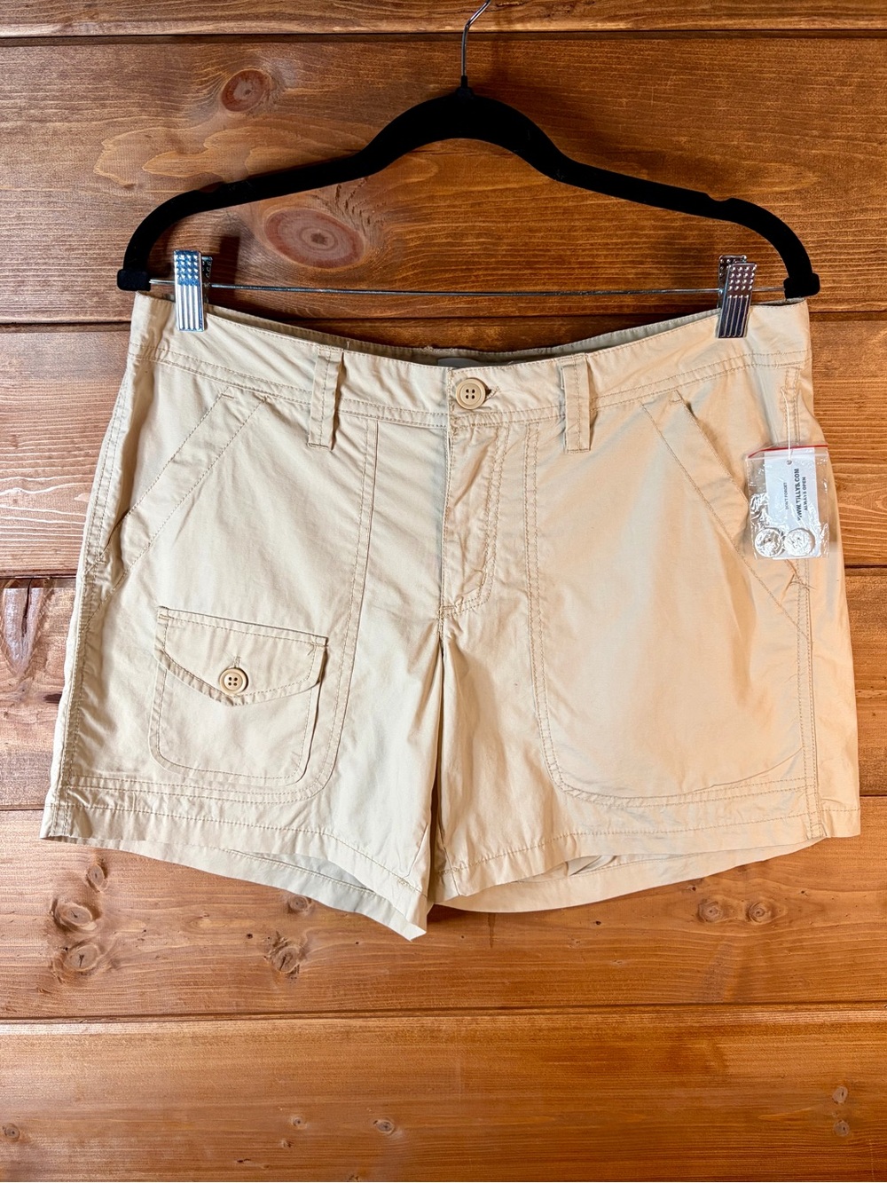 RSQ Beige Tan Short Lightweight Cargo Shorts Size 28”